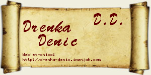 Drenka Denić vizit kartica